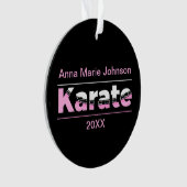 Karate rose Arts martiaux Typographie moderne (devant)