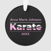 Karate rose Arts martiaux Typographie moderne (devant)