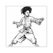 Karate Rubber Stamp Rubberstempel (Afrduk)