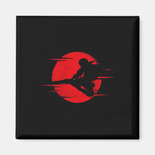 Karate Schaduw Judo Vechtkunst Japan Kung Fu Taek Magneet