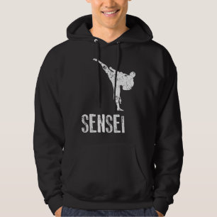 Karate Shirt, Sensei Cool Martial Arts Gift Hoodie