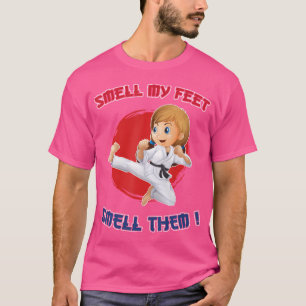 Karate Shirt voor meisjes ruiken mijn voeten cadea