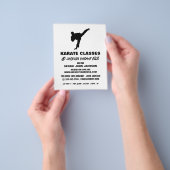 Karate Silhouette, Karate Class Adverteren Flyer (Hand)