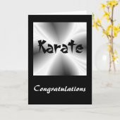 Karate Silver Gefeliciteerd Kaart (Gele Bloem)