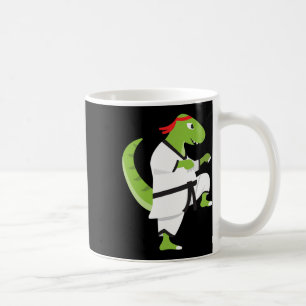 Karate T-rex Cool Cute Dinosaur Strijder Halloween Koffiemok