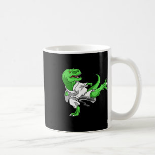 Karate T-rex Dino Student Dinosaur Leraar Karatek Koffiemok