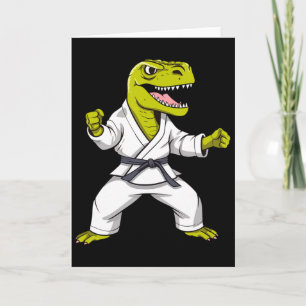Karate T-rex Vechtkunst Taekwondo Kickboksen Voor Kaart