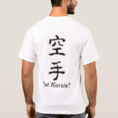 karate t-shirt (Achterkant)