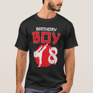 Karate Taekwondo 8 jaar oude krijgskunst T-shirt