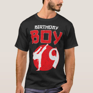 Karate Taekwondo 9 Jaar Verjaardag Vechtsporten T-shirt