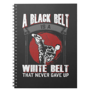 Karate Taekwondo Black Belt martial Arts Fighter Notitieboek