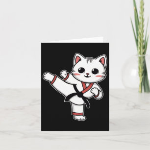 Karate Taekwondo Grappige Kat Jiu Jitsu Vrouwen Me Kaart