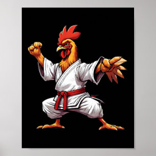 Karate Taekwondo Judo Kung Fu Kip Haan Geschenk Poster