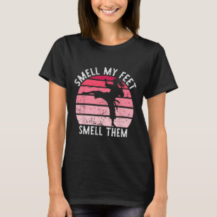 Karate Taekwondo Ruik Mijn Voeten Ruik Ze Meisje V T-shirt