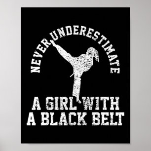 Karate Taekwondo Zwartband Poster