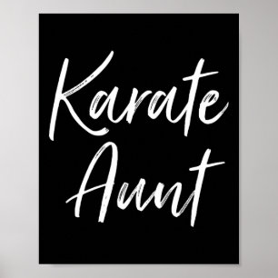 Karate Tante Martial Arts Tante Cadeaus Van Niece Poster