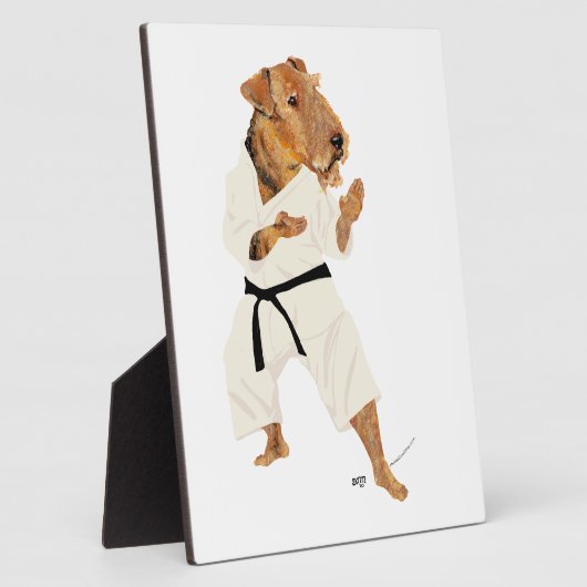 Karate Terrier Fotoplaat (Zijkant)