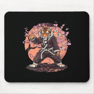 Karate Tijger Sakura Bloemen Taekwondo Jiu-jitsu J Muismat