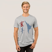 Karate Tri-Blend Shirt (Voorkant volledig)