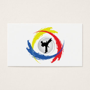 Karate Tricolor Emblem Visitekaartje