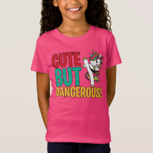 Karate Unicorn Taekwondo Cute but Dangerous Funny T-shirt