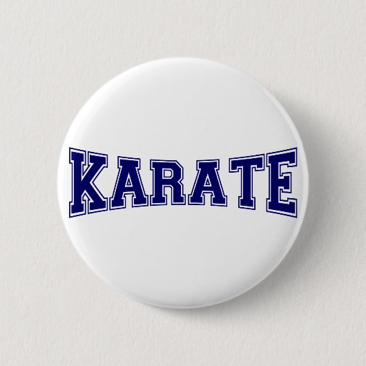 Karate University Style Ronde Button 5,7 Cm (Voorkant)