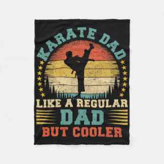 karate vader als een normale vader karate vader fleece deken