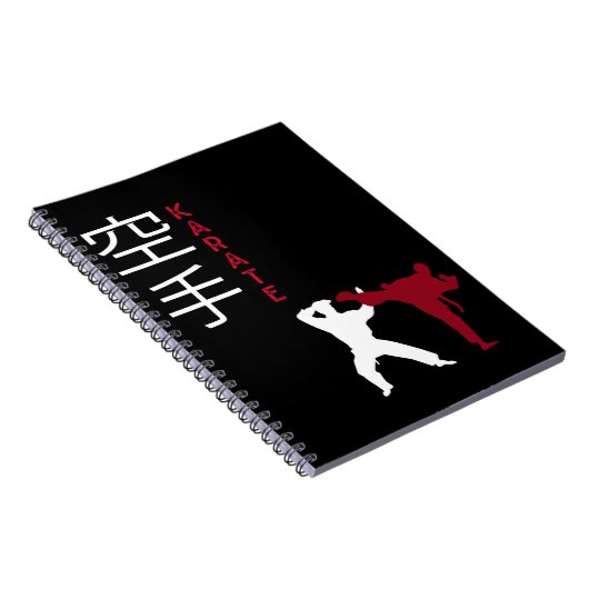 Karate vecht tegen Japanse krijgskunst Notitieboek (Rechterzijde)