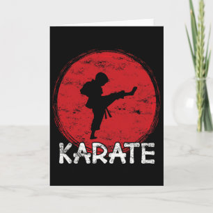 Karate vechter jongen - Japan - Kind doet Karate t Kaart