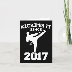 Karate vechtsporten schoppen het sinds Grappig Kin Kaart