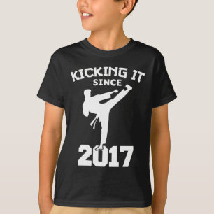 Karate vechtsporten schoppen het sinds Grappig Kin T-shirt