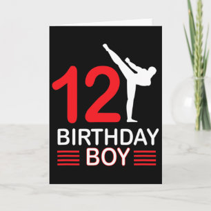 Karate Verjaardag T-shirt Boy Gift Kinder Taekwond Kaart