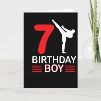 Karate Verjaardag T-shirt Boy Gift Kinder Taekwond Kaart