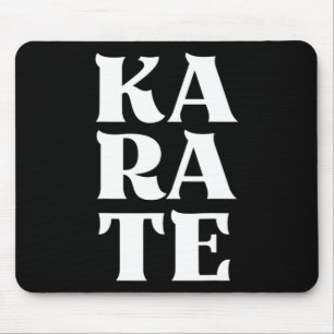 Karate Vetgedrukte Letters Japanse Vechtkunst Kara Muismat