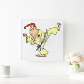 Karate Vierkante Klok (Huis)