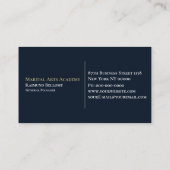 Karate Visitekaartje (Achterkant)