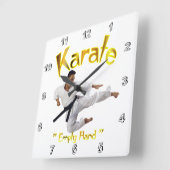 Karate Wall klok (Hoek)