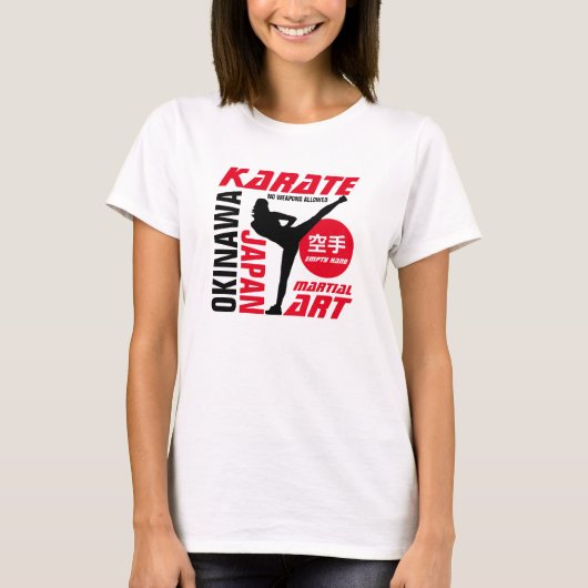 Karate Woman T-shirt (Voorkant)