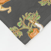 Karate wortel vechtsporten fleece deken (Hoek)