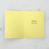 Karate Yellow Belt Promotion Carte Félicitations (Intérieur)