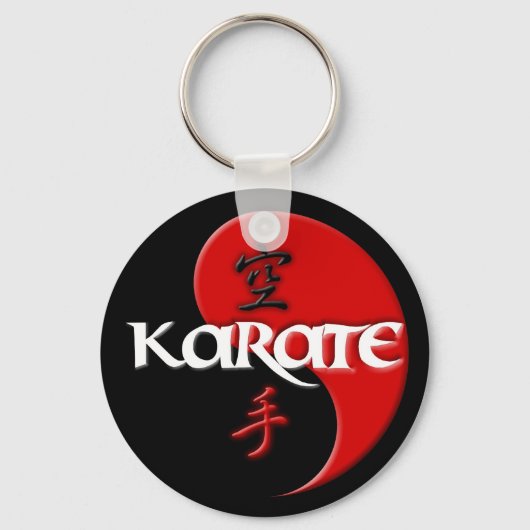 Karate Yin Yang Dark Sleutelhanger (Voorkant)
