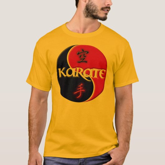 Karate Yin Yang T-Shirt (Voorkant)