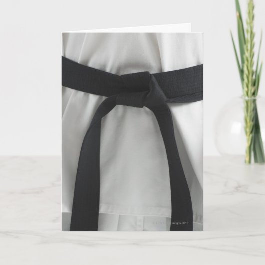 Karate zwarte gordel kaart (Voorkant)