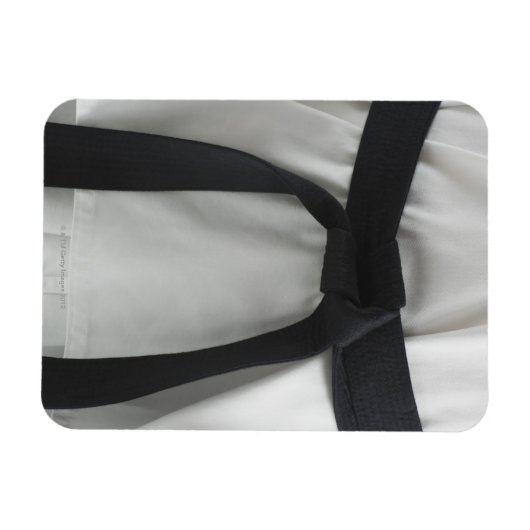 Karate zwarte gordel magneet (Horizontaal)
