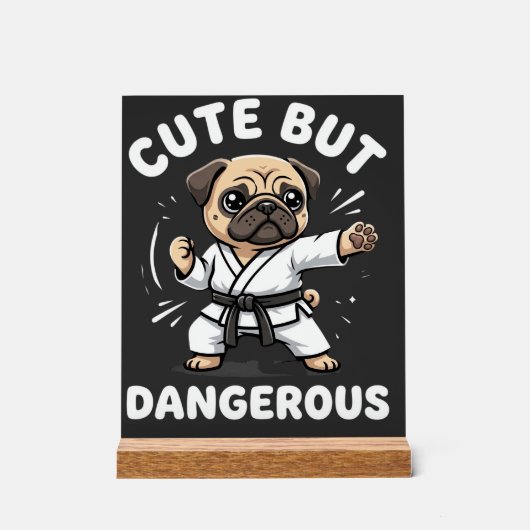 Karateka de mignon mais dangereux Pug (Recto)