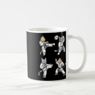 Karatekatten Martial Arts Training Zwarte Band Tae Koffiemok