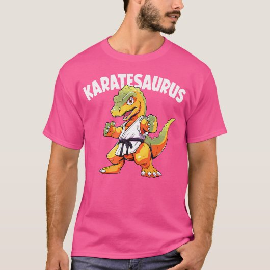 Karatesaurus Karate Dinosaur T-shirt (Voorkant)