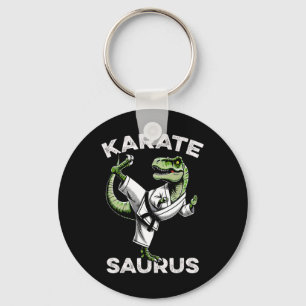 Karatesaurus T-rex Karate Dino Grappige Dinosaur M Sleutelhanger