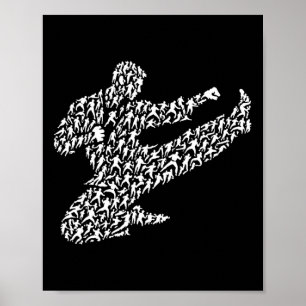Karatevechter en Kung Fu Poster