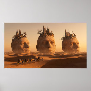 Karavaan van Verloren Zielen in de Zijdewoestijn Poster